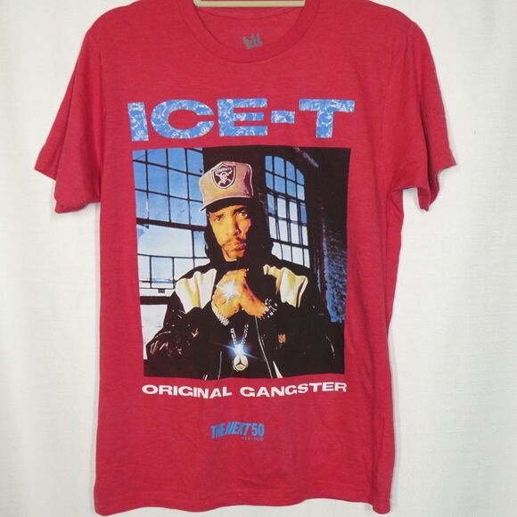 Legends Apparel Ice-T Original Gangster Red Cotton Tee Unisex Adult Size Small - Picture 4 of 5